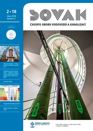 Titulní strana: Interiér dříku vodojemu v Hradci Králové-Třebši s výstupním schodištěm
