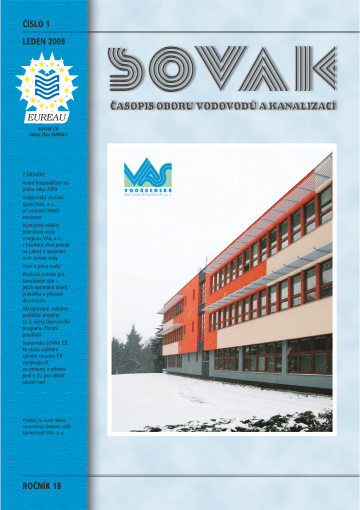 Obálka čísla 1/2009 časopisu Sovak