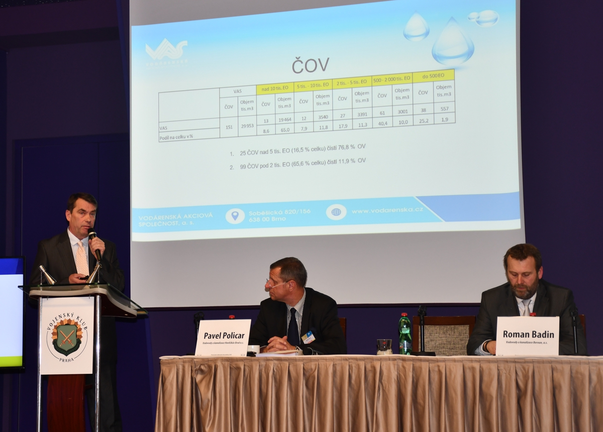 Ing. Jindřich Král z Vodárenské akciové společnosti a.s. Ing. Jindřich Král z Vodárenské akciové společnosti a.s. na konferenci Financování vodárenské infrastruktury
