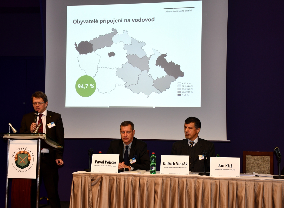 Ing. Jan Kříž z Ministerstva životního prostředí na konferenci Financování vodárenské infrastruktury Ing. Jan Kříž z Ministerstva životního prostředí na konferenci Financování vodárenské infrastruktury