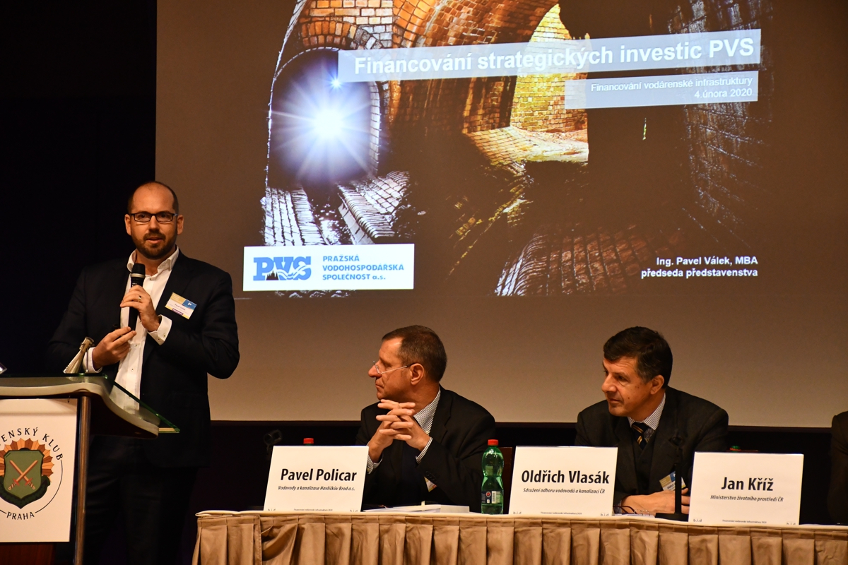 Ing. Pavel Válek MBA z Pražské vodohospodářské společnosti a.s. na konferenci Financování vodárenské infrastruktury Ing. Pavel Válek MBA z Pražské vodohospodářské společnosti a.s. na konferenci Financování vodárenské infrastruktury