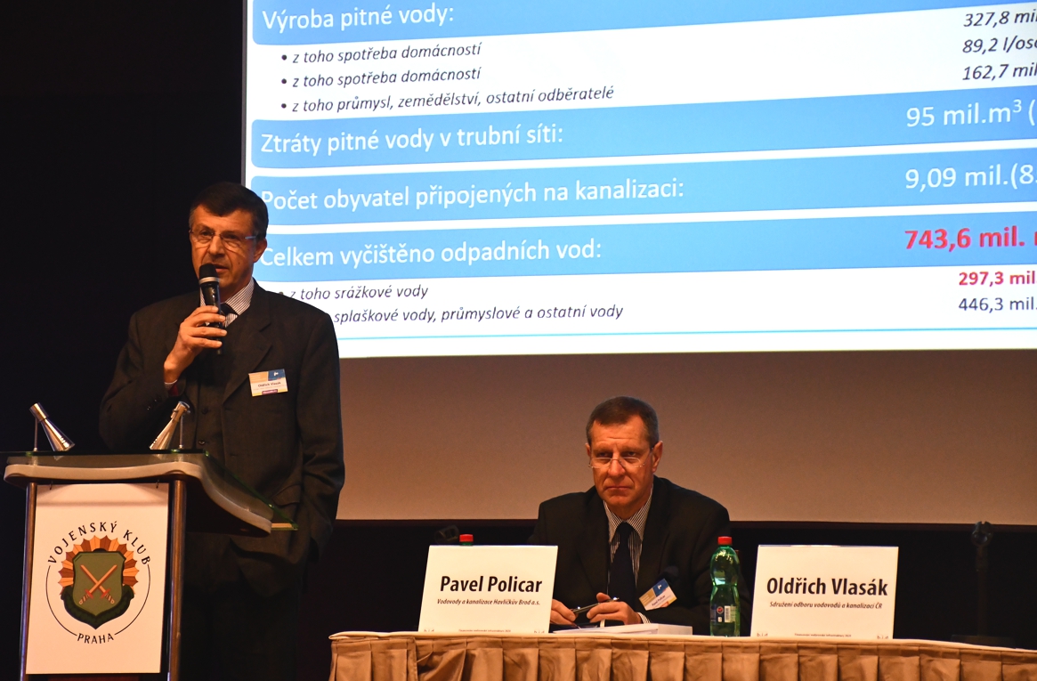 Ing. Oldřich Vlasák ze SOVAK ČR na konferenci Financování vodárenské infrastruktury Ing. Oldřich Vlasák ze SOVAK ČR na konferenci Financování vodárenské infrastruktury