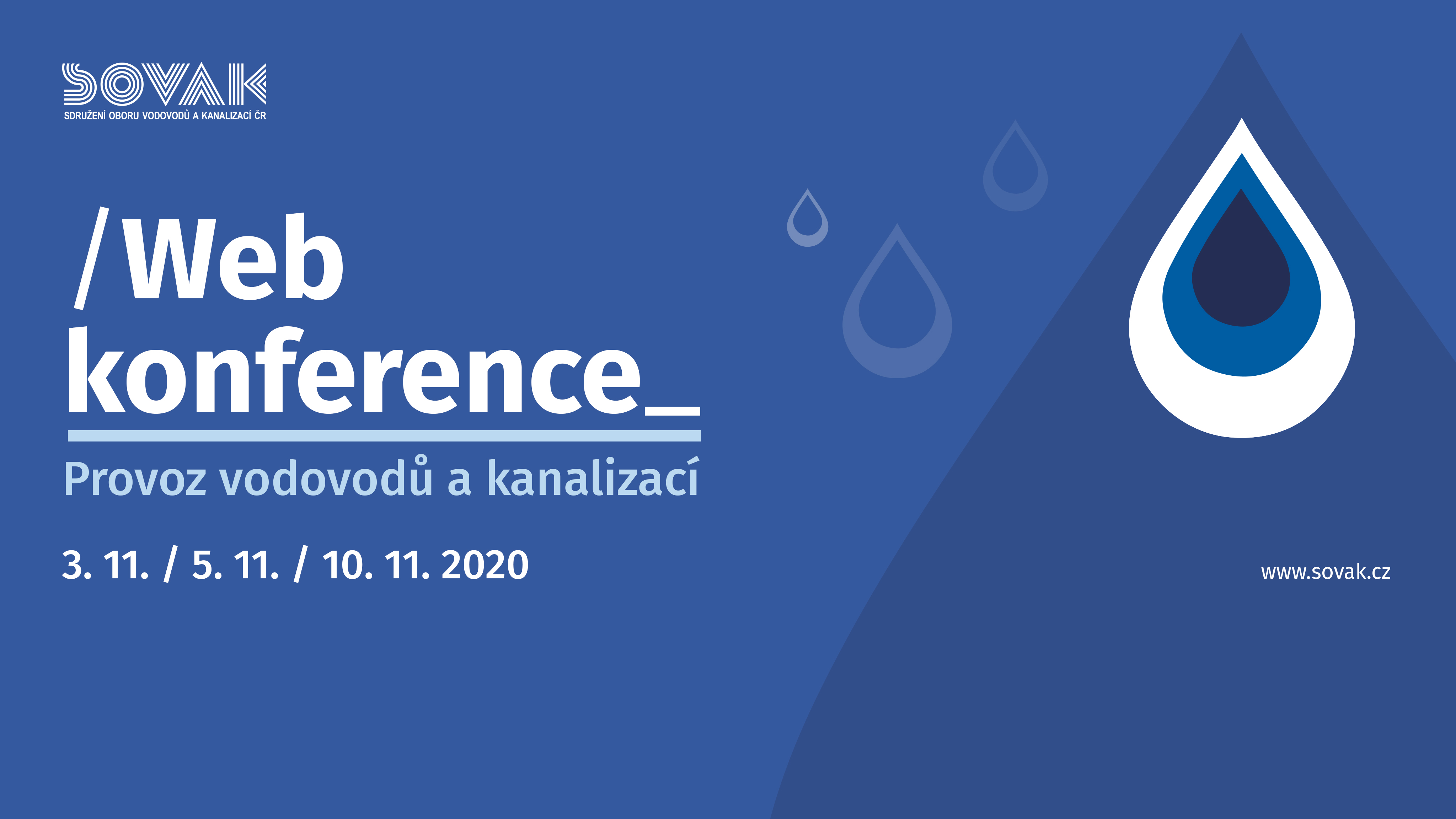Logo webkonference Provoz vodovodů a kanalizací