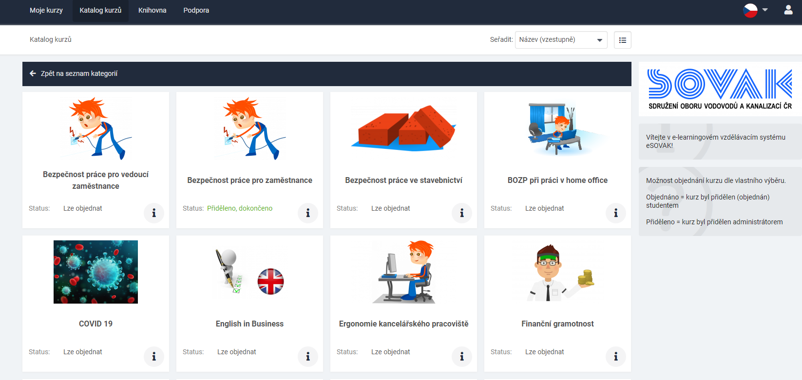 E-learningový vzdělávací portál eSOVAK E-learningový vzdělávací portál eSOVAK