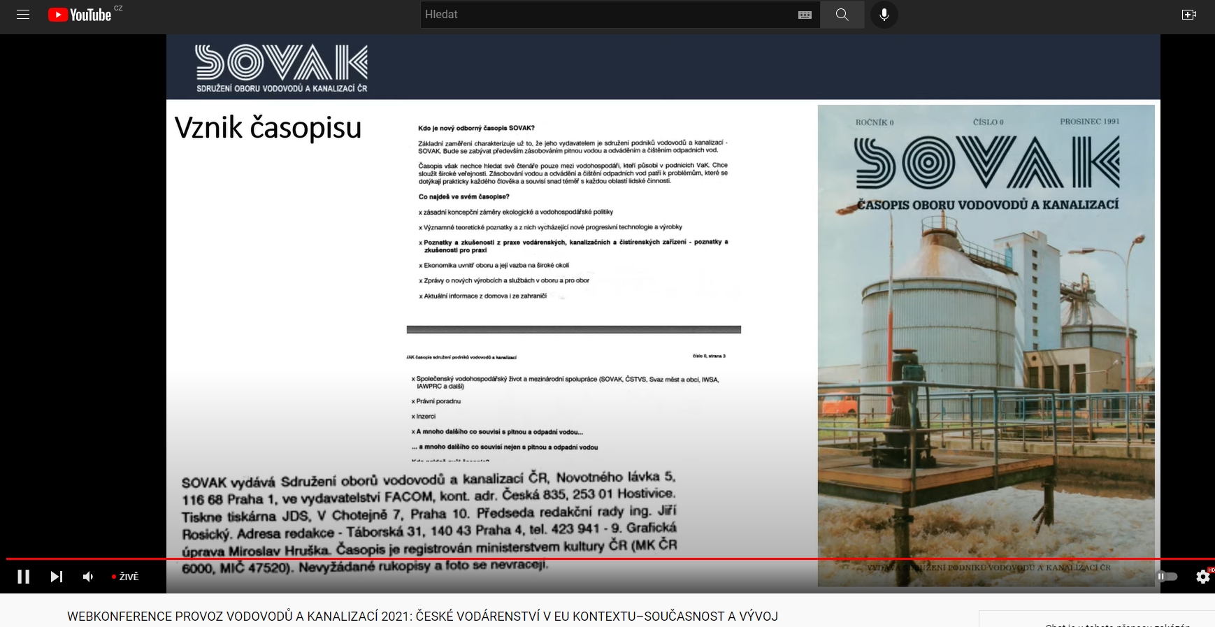 Historie časopisu Sovak Historie časopisu Sovak