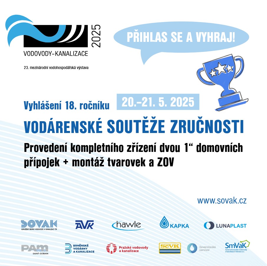 leták -  Vodárenské soutěže zručnosti