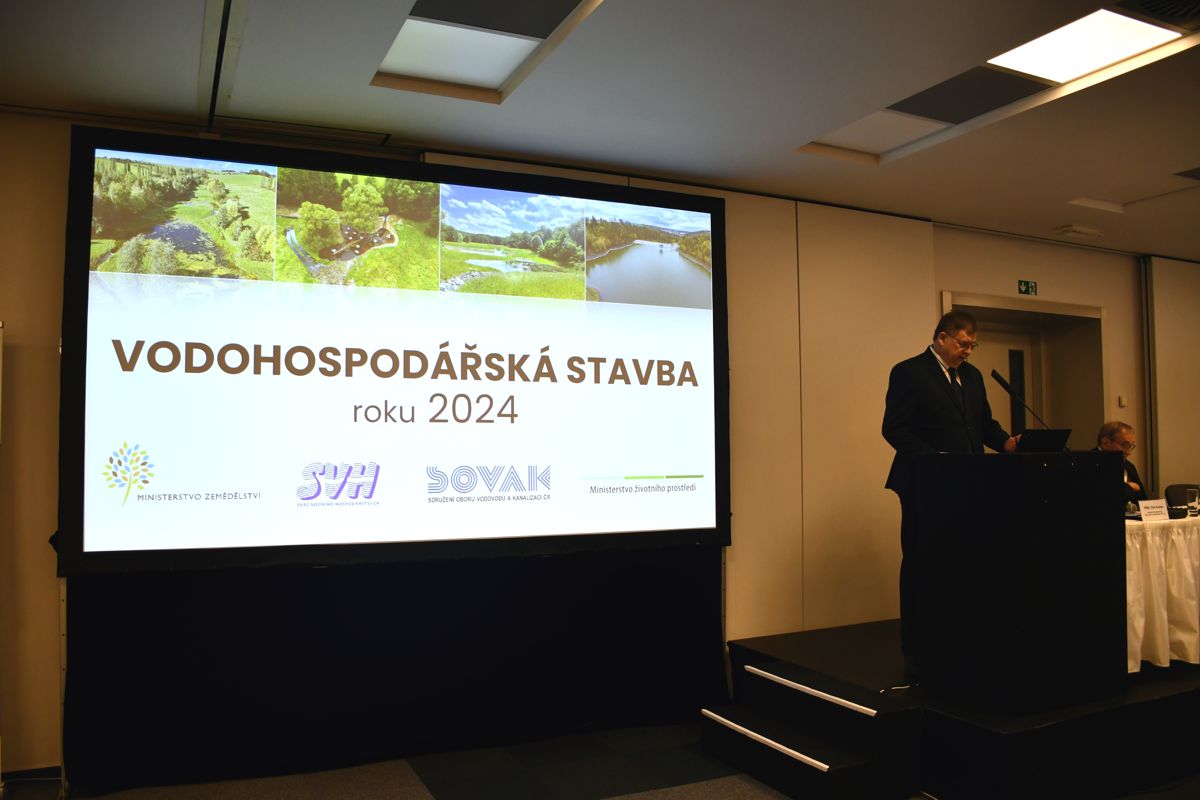 Na slavnostním setkání vodohospodářů ke Světovému dnu vody byly vyhlášeny výsledky soutěže Vodohospodářská stavba roku 2024.