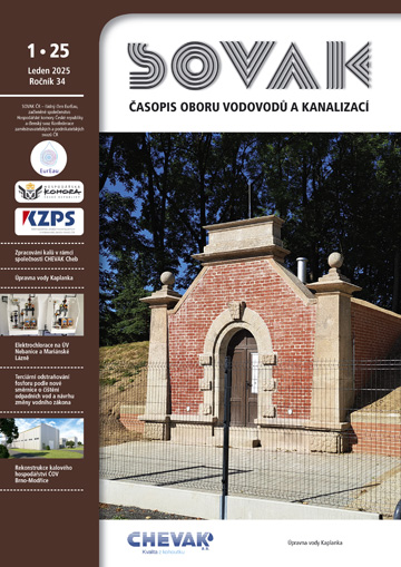 Titulní strana čísla 01/2025: Úpravna vody Kaplanka