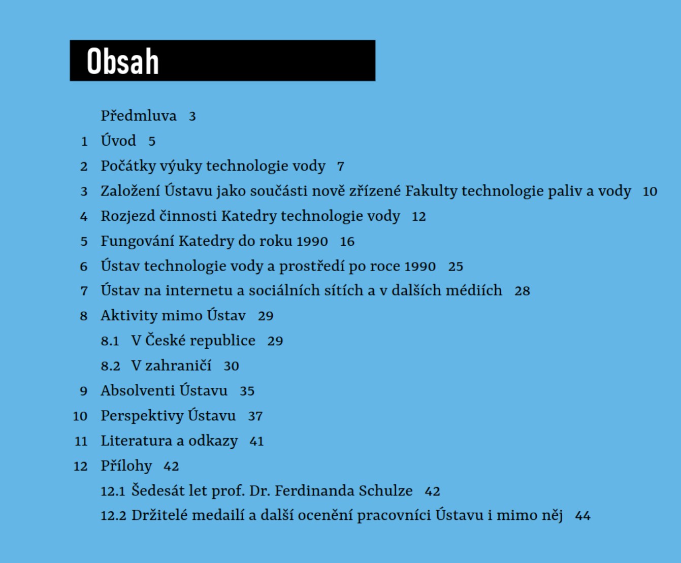 Obsah publikace
