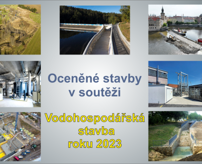 Oceněné stavby v soutěži Vodohospodářské stavby roku 2023