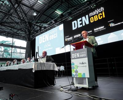 Momentka z konference Den malých obcí v Olomouci.