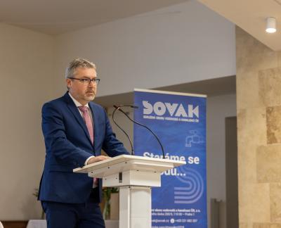 Ministr zemědělství Martin Šebestyán na valné hromadě SOVAK ČR