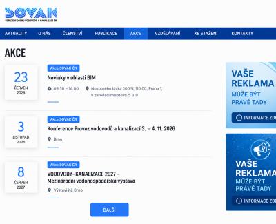 Reklama na webu sovak.cz