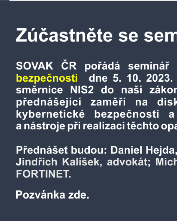 Klíčová opatření v oblasti kybernetické bezpečnosti