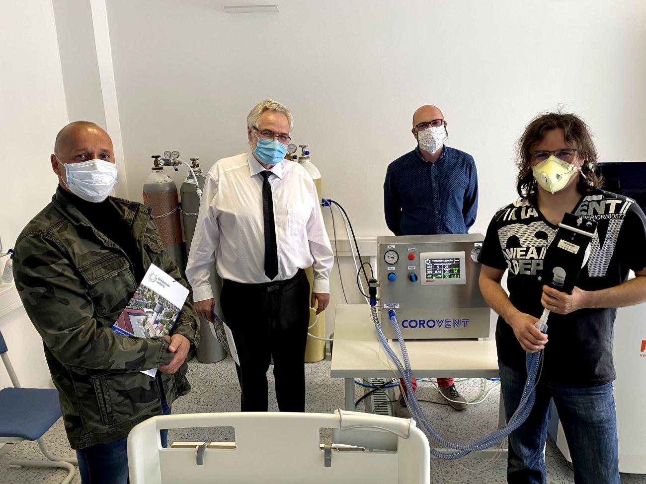 Představení v Kladně plicního ventilátoru CoroVent, zdroj Středočeské vodárny, a.s. Představení v Kladně plicního ventilátoru CoroVent, zdroj Středočeské vodárny, a.s.