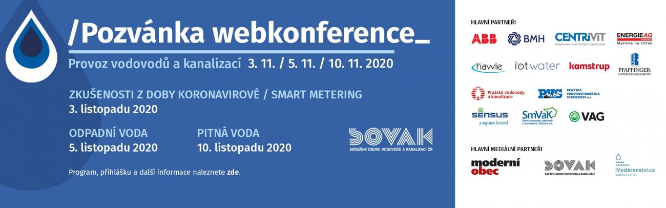 Webkonference Provoz vodovodů a kanalizací Webkonference Provoz vodovodů a kanalizací