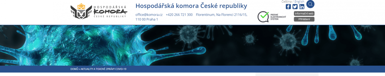 Webové stránky Hospodářské komory ČR Webové stránky Hospodářské komory ČR