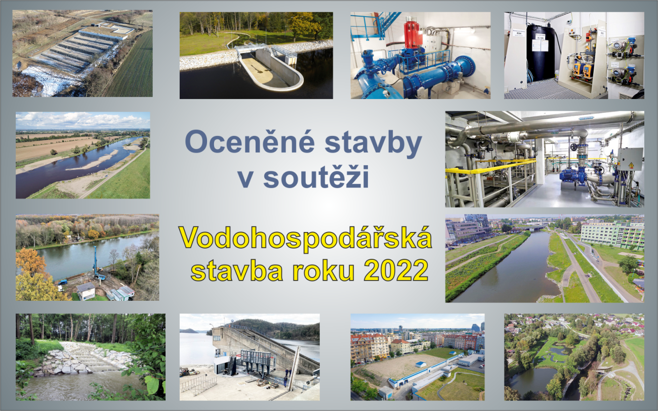 Oceněné stavby v soutěži Vodohospodářská stavba roku 2022 Oceněné stavby v soutěži Vodohospodářská stavba roku 2022