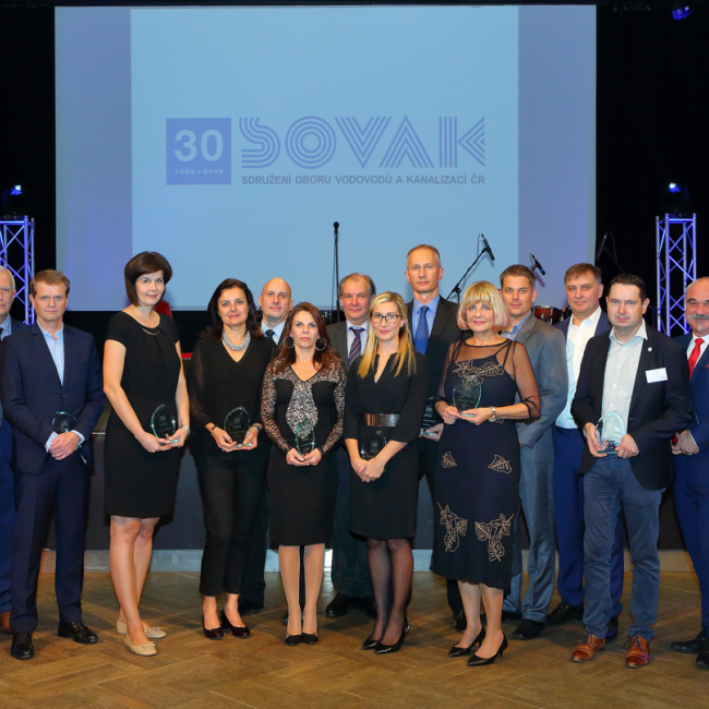 Oceněné firmy za dlouhodobou, více než dvacetiletou, spolupráci se SOVAK ČR