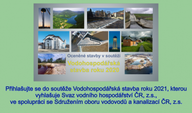 Vyhlášení soutěže Vodohospodářská stavba roku 2021 a vítězové minulého ročníku