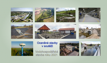 Oceněné stavby v soutěži Vodohospodářská stavba roku 2021