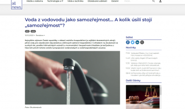 Webové okno portálu AllNews
